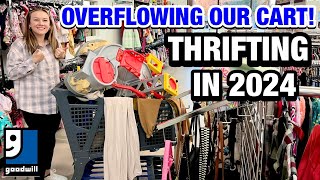 I’M BACK WITH A FULL CART THRIFTING IN GOODWILL TODAY THRIFT WITH ME amp MEGA THRIFT SHOPPING HAUL [upl. by Oine]