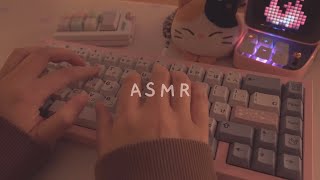 Cozy ASMR typing on clouds  soft and quiet keyboard sounds ☁ [upl. by Filberte]