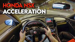 POV HONDA NSX ACCELERATION in tunnel [upl. by Mulry388]