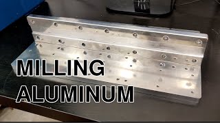 Milling 6061 Aluminum Plate on a PrintNC CNC Machine [upl. by Ardrey704]