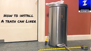 How To Install A Trash Can Liner  Tutorial [upl. by Reynolds613]