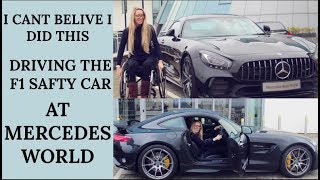 DRIVING THE FORMULA ONE SAFTY CAR♿️  WHEELCHAIR VLOG AT MERCEDES WORLD UK [upl. by Glennie]