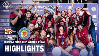 2024 Euro Cup Women Final Highlights  Pallanuoto Trieste vs Plebiscito Padova  European Aquatics [upl. by Ariik499]