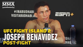 UFC Fight Island 2 Joseph Benavidez PostFight Press Conference  MMA Fighting [upl. by Yrek]