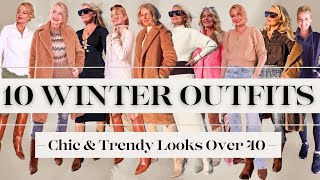 10 Winter Outfit Ideas for Women Over 40 that are Trendy and Stylish Chic Winter Outfits Lookbook [upl. by Anirbus820]