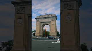 The Triumphal Arch  Arc Di Triump  Bucharest Romania [upl. by Nnairak]