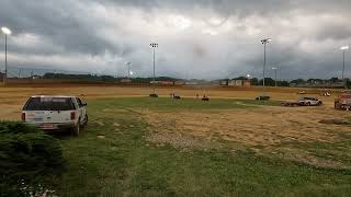 USAC Midget Week sprintcar feature at Lawrenceburg Speedway part 2 of 2 June 52024 [upl. by Seline945]