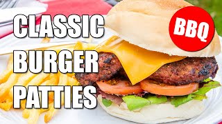 Homemade Mince Beef Burger Recipe  Ground Beef Patties for the BBQ Ad [upl. by Efthim]