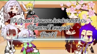 10 Great Demon lords react to Rimuru Tempestby ZeshiaII [upl. by Cudlip]