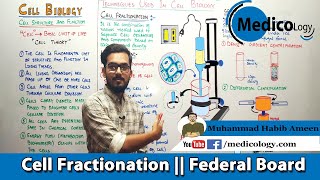 Cell Fractionation  Techniques Used in Cell Biology  Federal Board Biology XI [upl. by Kalbli]