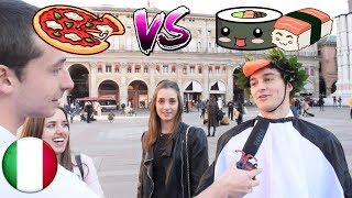 Pizza Vs Sushi  Gli ITALIANI Cosa Preferiscono ● Interviste Ignoranti [upl. by Maisey]