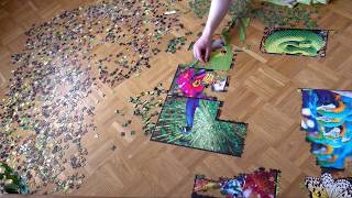 Trefl puzzle 3000 el quotIn the junglequot  time lapse [upl. by Salvador88]