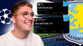 I React to YOUR Aston Villa Season Predictions [upl. by Cedell878]