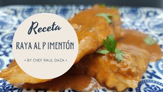 Receta Raya al pimentón by Chef Raul Daza recetafacil recetacasera [upl. by Enicnarf]