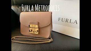 แกะกล่อง รีวิว กระเป๋า FURLA Metropolis Mini Unboxing  Moonstone Pink [upl. by Lajib]