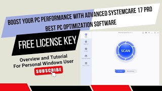 Boost Your PC Performance with Advanced SystemCare 1740242 PRO  Best PC Optimization Software [upl. by Anaujd]