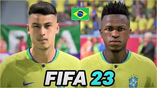 FIFA 23  ALL BRAZIL PLAYERS REAL FACES [upl. by Kimmie]