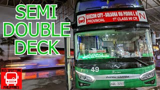 BUS HOP Mini Double Deck Bus Fariñas Trans Bus Number 49  King Long XMQ6119FY [upl. by Alrick]