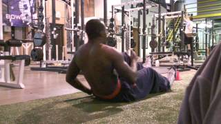 DeFrancosGymcom NFL CombinePro Day video blog Week 1 Upper Body Lifting [upl. by Atenahs]