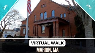 Small New England Seaside Town  Walking Tour of Marion MA  New England Tours [upl. by Noxaj]