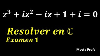 Resolver ecuaciones complejas con números complejos coeficientes soluciones complejas hallar z  1 [upl. by Lenox217]