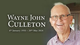 Wayne Culletons Funeral Service livestream [upl. by Strohbehn]