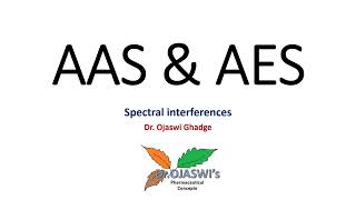 Atomic absorption and emission spectroscopy Interferences  AAS  AES [upl. by Cristobal]