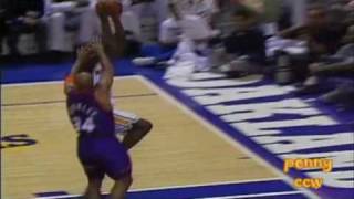 Chris Webber Famous BehindtheBack Dunks over Charles Barkley Vintage NBA [upl. by Gennaro107]