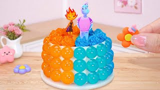 Elemental Jelly Cake 💖 So Hot Miniature Pop It Cartoon Cake Decorating  1000 Miniature Cake [upl. by Teiluj817]