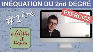 Première Spé maths Second degréEx8 Mise sous forme canonique EXERCICE [upl. by Nicole]