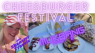 Michigan Cheese Burger Festival Mukbang Taste Test Caseville Michigan Part 2 [upl. by Favrot]