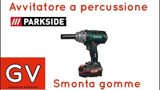 avvitatore percussione parkside smontagomme [upl. by Arrait]