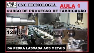 125 CNC TECN  PROCESSOS DE FABRICAÇÃO AULA 1 DA PEDRA LASCADA ÀS PRIMEIRAS APLICAÇÕES DOS METAIS [upl. by Ahsatak]