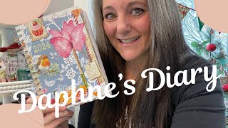 Daphne’s Diary 2024 with ASMR flip through end Chatty Intro [upl. by Agnimod90]