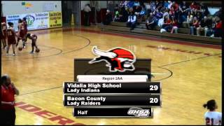 Girls Basketball Vidalia Lady Indians vs Bacon County Lady Raiders [upl. by Oulman907]