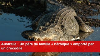 Australie  Un père de famille « héroïque » emporté par un crocodile [upl. by Catharina]