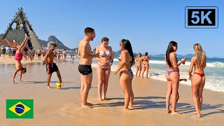 5K ⁶⁰ COPACABANA BEACH DJ ALOK concert sound test  🇧🇷 Walking tour [upl. by Notserk]