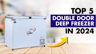 Top 5 Best Double Door Deep Freezer In India 2024  Best Chest Freezers  Prices  Reviews [upl. by Leidba]