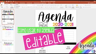 Cómo usar tu agenda Editable  Agenda para Maestros 20202021 [upl. by Imogen]