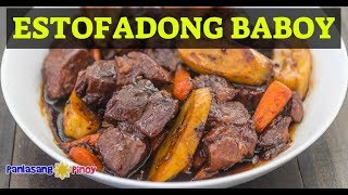 How to Cook Estofadong Baboy Sweet Pork Stew [upl. by Helm]