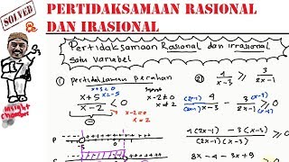 pertidaksamaan rasional dan irasional satu variabel materi 01 [upl. by Bannerman578]