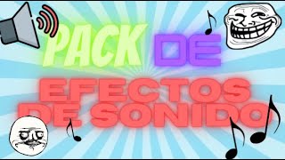 PACK de EFECTOS DE SONIDOS para tus VIDEOS [upl. by Nicholle]