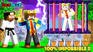 I Made 100 IMPOSSIBLE PRISON In Minecraft 😰 LILYVILLE SMP [upl. by Lednor]