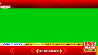 Green Screen News Headlines  Complete Setup  News Frame [upl. by Josy]