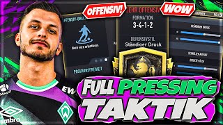 FIFA 22🔥MEINE PRESSING TAKTIK MIT ANWEISUNGEN KOMPLETTE OFFENSIVE [upl. by Macswan]