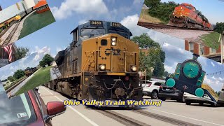 Train Watching in the Ohio Valley [upl. by Genny]