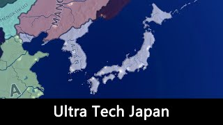 Ultra Tech Japan  Hoi4 Timelapse [upl. by Anaicul]