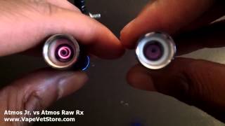 Atmos Jr Junior Vape vs Atmos Raw Rx  Dry Herb  Wax Vaporizer Pen Comparison [upl. by Zebulen]