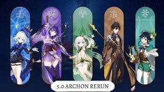 New Update Archon reruns in 50 to 52 shenhe tartaglia and ganyu appearance genshin impact [upl. by Hosea]