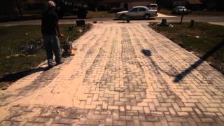 How to Compact Sand in the cracks of new Brick Pavers [upl. by Chloris727]